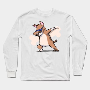 Funny Dabbing Dancing Dog Pet Long Sleeve T-Shirt